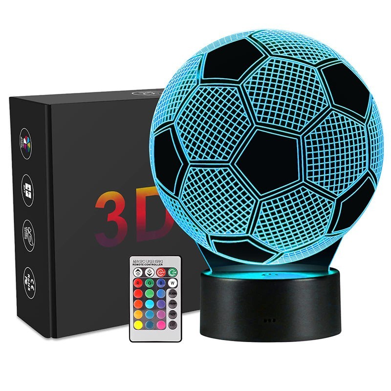 Luminária Noturna 3D LED Futebol