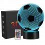 Luminária Noturna 3D LED Futebol