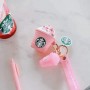 Brindes promocionais promocionais Starbucks Pink Case Airpod