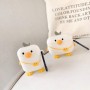 Capa de Airpod Pato Branco com Chaveiro Brindes Promocionais Baratos
