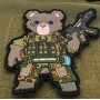 Patches de PVC de Soldado do Exército 3D Super Irado Polícia Atacado Brinde