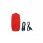 Caixa de Som Bluetooth Fly Emirates com Logo Vermelho e Carregamento Sem Fio