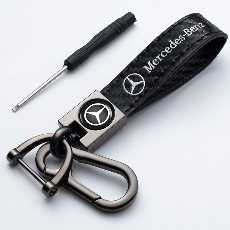 Chaveiro de Couro com Símbolo da Benz