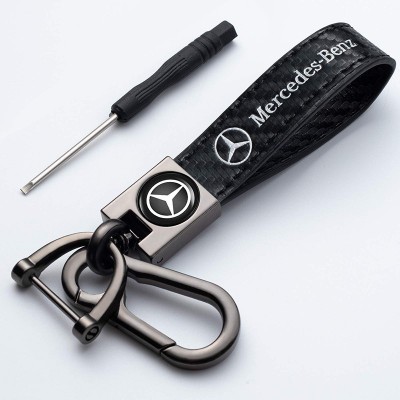 Chaveiro de Couro com Símbolo da Benz