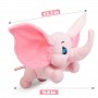 Elefante Rosa de Pelúcia Personalizado como Presente Infantil de Férias