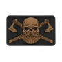 Patches Táticos de Caveira Personalizados com Velcro para Decorar Mochila