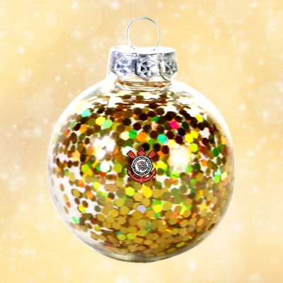 Enfeites de Natal Personalizados Dourados