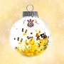 Enfeites de Natal Personalizados Dourados Enfeite de Natal