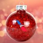 Enfeites de Natal Personalizados e Enfeite de Rosa Personalizado