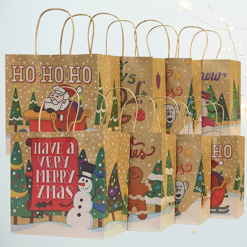 Sacola de Guloseimas de Papel de Natal