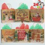 Sacola de Guloseimas de Papel de Natal Sacola de Papel de Embrulho de Natal