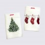 toalhas de banho de natal personalizadas