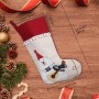 Meias de Natal de Tricô Personalizadas Meia de Papai Noel Personalizada