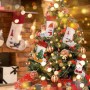 Meias de Natal de Tricô Personalizadas Meia de Papai Noel Personalizada