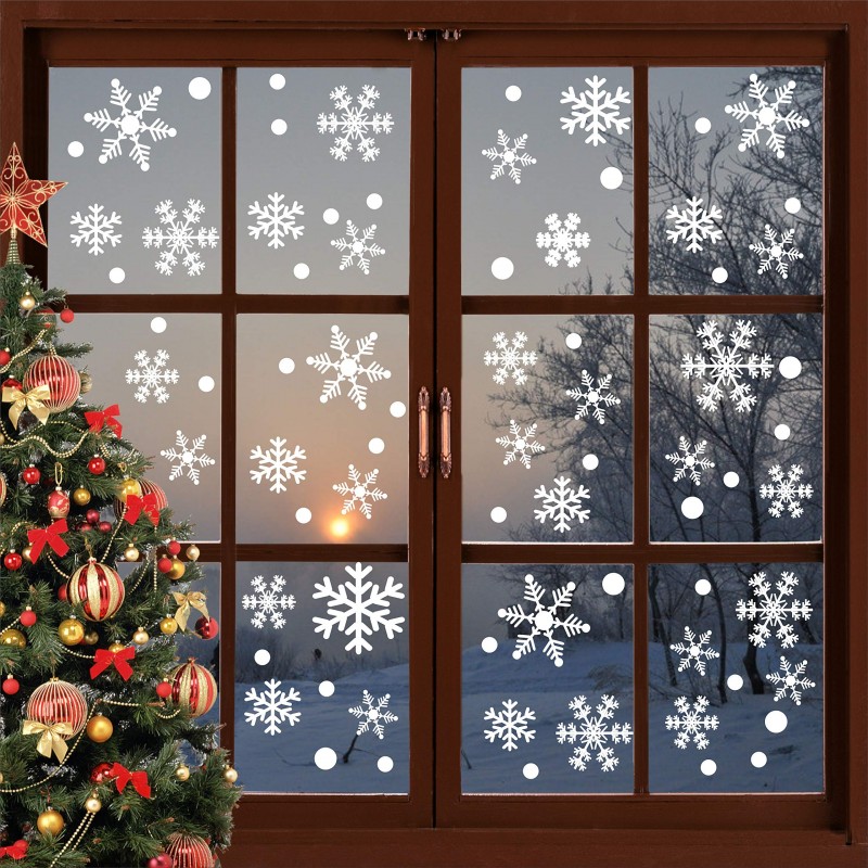 Adesivo de Flocos de Neve de Natal