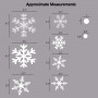Adesivo de Flocos de Neve de Natal Presente para as Festas