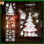 Adesivos de Janela de Natal Customizados Adesivos de Floco de Neve para Janela