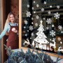 Adesivos de Janela de Natal Customizados Adesivos de Floco de Neve para Janela