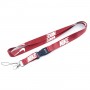 Cordão Vermelho de Poliéster Personalizado para Cordão de Chave Personalizado