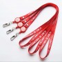 Cordões Quebráveis Vermelhos Personalizados de Nylon para Porta-Crachás Personalizados
