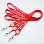 Cordões Quebráveis Vermelhos Personalizados de Nylon para Porta-Crachás Personalizados