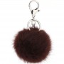 Chaveiro Personalizado com Pompom de Pele Sintética Chaveiro Personalizado
