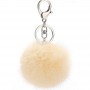 Chaveiro Personalizado com Pompom de Pele Sintética Chaveiro Personalizado