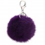 Chaveiro Personalizado com Pompom de Pele Sintética Chaveiro Personalizado