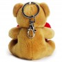 Chaveiro de Urso de Pelúcia Segurando Coração Chaveiro Personalizado de Urso de Pelúcia