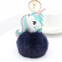 Chaveiro de Unicórnio com Pompom de Pelúcia e Chaveiro Personalizado com Foto