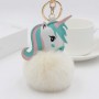 Chaveiro de Unicórnio com Pompom de Pelúcia e Chaveiro Personalizado com Foto