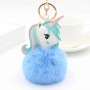 Chaveiro de Unicórnio com Pompom de Pelúcia e Chaveiro Personalizado com Foto