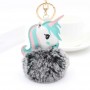 Chaveiro de Unicórnio com Pompom de Pelúcia e Chaveiro Personalizado com Foto