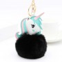Chaveiro de Unicórnio com Pompom de Pelúcia e Chaveiro Personalizado com Foto