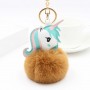 Chaveiro de Unicórnio com Pompom de Pelúcia e Chaveiro Personalizado com Foto
