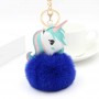 Chaveiro de Unicórnio com Pompom de Pelúcia e Chaveiro Personalizado com Foto