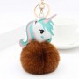 Chaveiro de Unicórnio com Pompom de Pelúcia e Chaveiro Personalizado com Foto