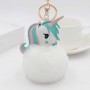 Chaveiro de Unicórnio com Pompom de Pelúcia e Chaveiro Personalizado com Foto