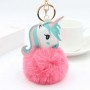 Chaveiro de Unicórnio com Pompom de Pelúcia e Chaveiro Personalizado com Foto