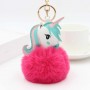 Chaveiro de Unicórnio com Pompom de Pelúcia e Chaveiro Personalizado com Foto