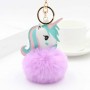 Chaveiro de Unicórnio com Pompom de Pelúcia e Chaveiro Personalizado com Foto