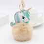 Chaveiro de Unicórnio com Pompom de Pelúcia e Chaveiro Personalizado com Foto