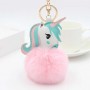 Chaveiro de Unicórnio com Pompom de Pelúcia e Chaveiro Personalizado com Foto