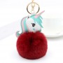 Chaveiro de Unicórnio com Pompom de Pelúcia e Chaveiro Personalizado com Foto