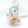 Chaveiro de Unicórnio com Pompom de Pelúcia e Chaveiro Personalizado com Foto