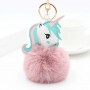 Chaveiro de Unicórnio com Pompom de Pelúcia e Chaveiro Personalizado com Foto