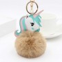 Chaveiro de Unicórnio com Pompom de Pelúcia e Chaveiro Personalizado com Foto