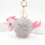 Chaveiros de Pêlo Sintético de Unicórnio e Chaveiro Personalizado de Unicórnio