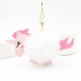 Chaveiros de Pêlo Sintético de Unicórnio e Chaveiro Personalizado de Unicórnio