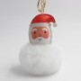Chaveiro de Bola de Pelo do Papai Noel Chaveiro Personalizado com Pompom